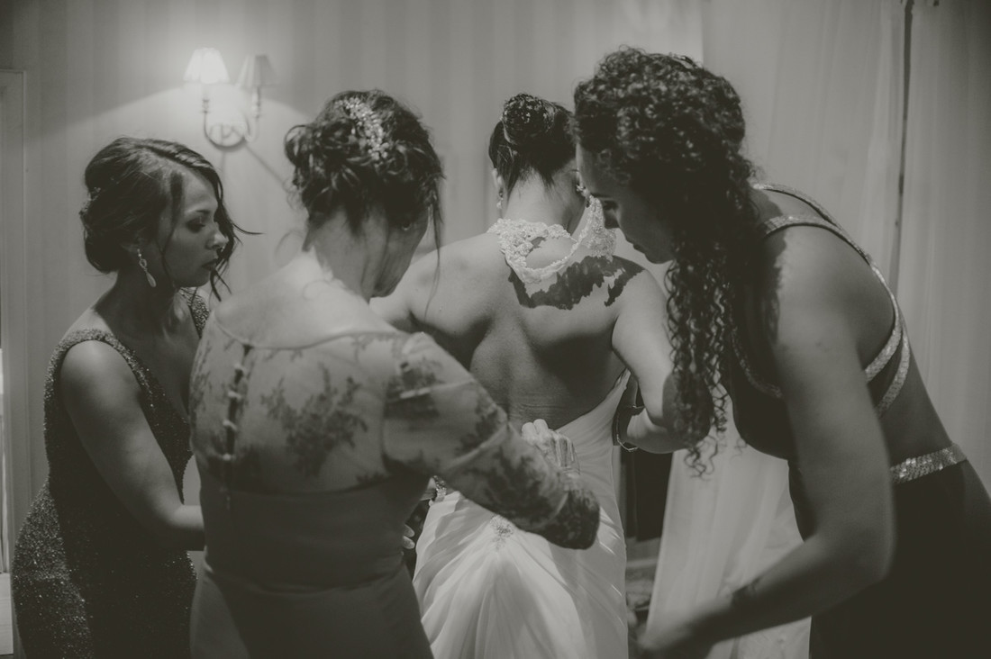 novia antes de la boda