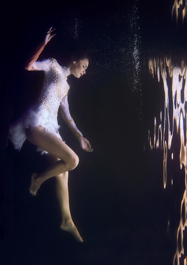 Fotógrafo moda submarino